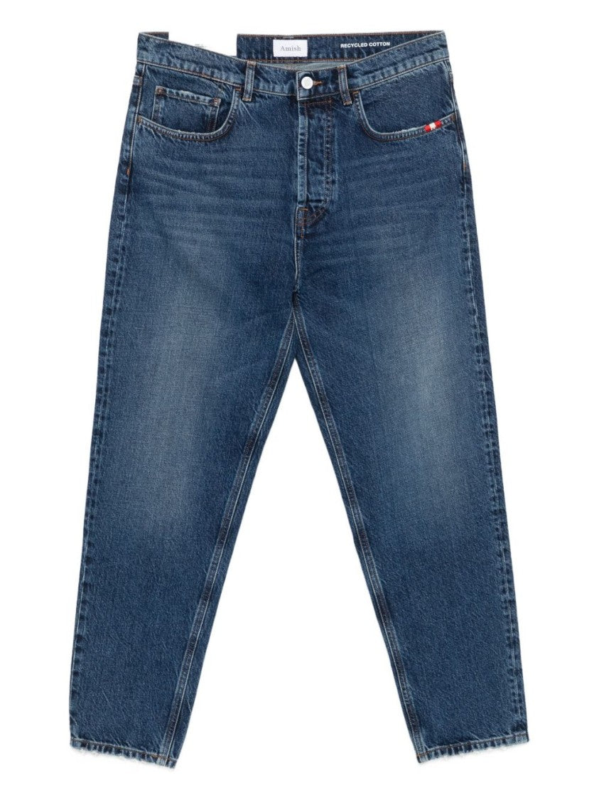 Amish Classic Straight-Leg Amish Jeans In Timeless Blue Wash