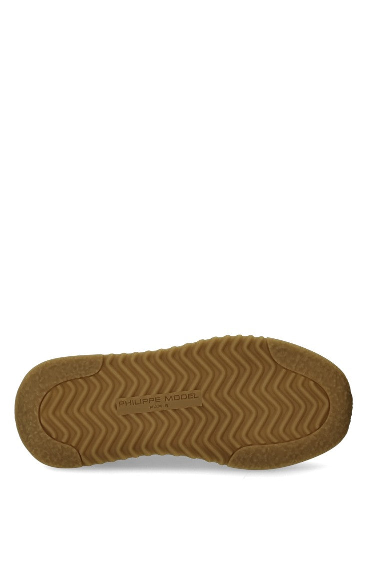 Philippe Model White Tropez 2.1 Suede Nylon Sneakers