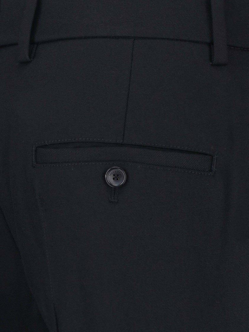 Nili Lotan Straight-Leg Tailored Virgin Wool Formal Pants