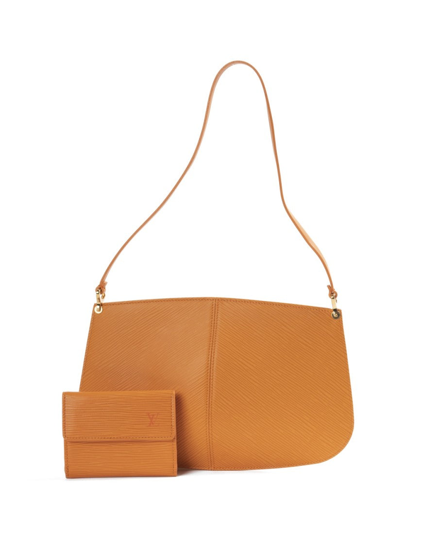 Louis Vuitton Demi Lune Clutch + Orange Epi Wallet