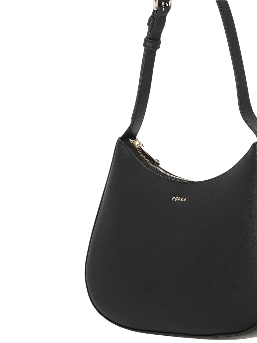 Furla Smooth-Grain Leather Shoulder Bag With Gold-Tone Accents