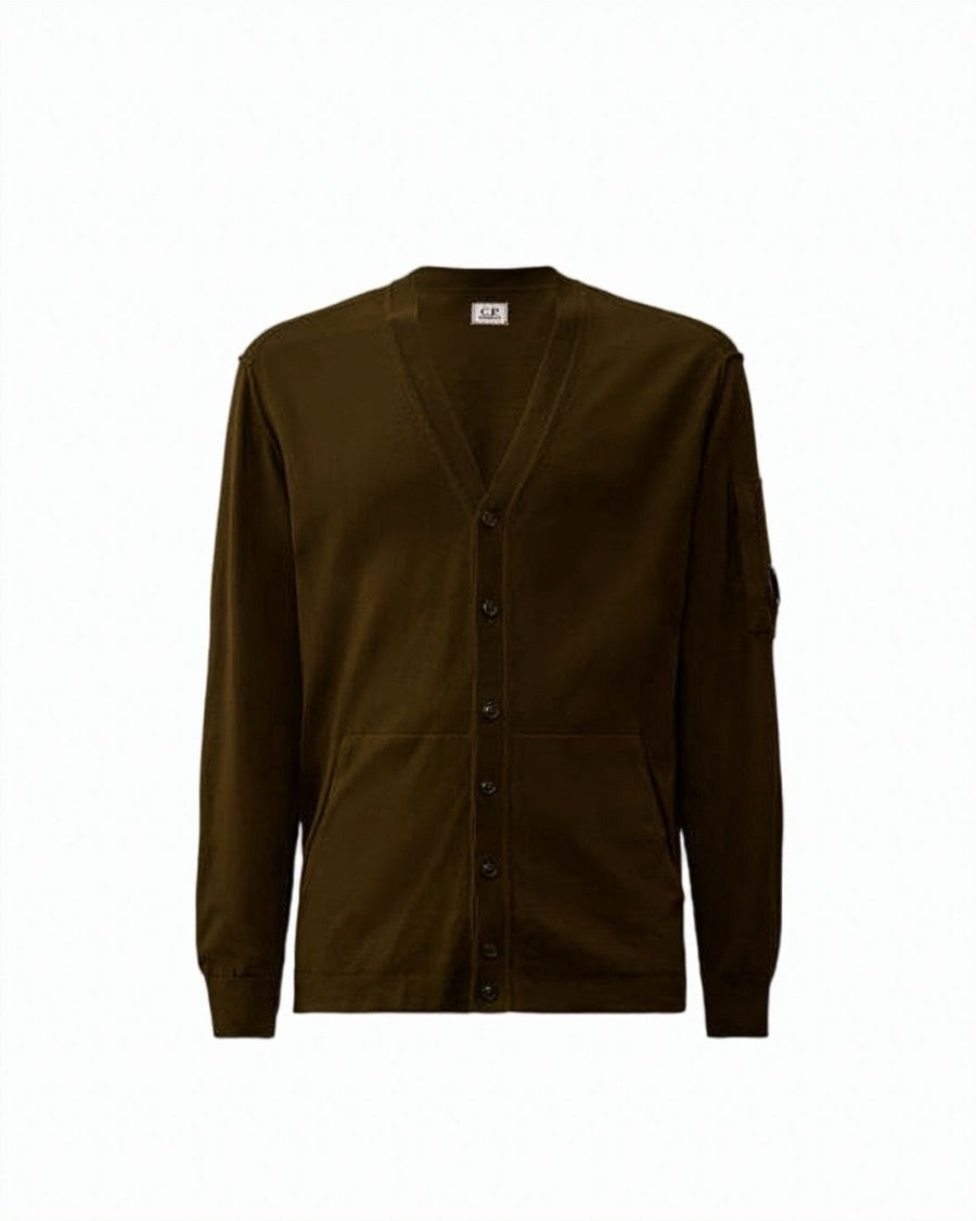 C.P. Company V-Neck Button-Up Cardigan Sweater