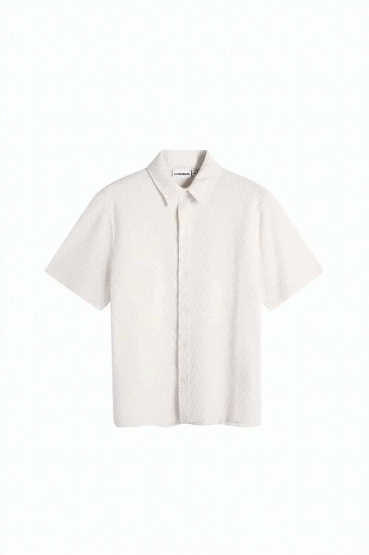 J Lindeberg Textured Short-Sleeved Polo Shirt With Classic Collar