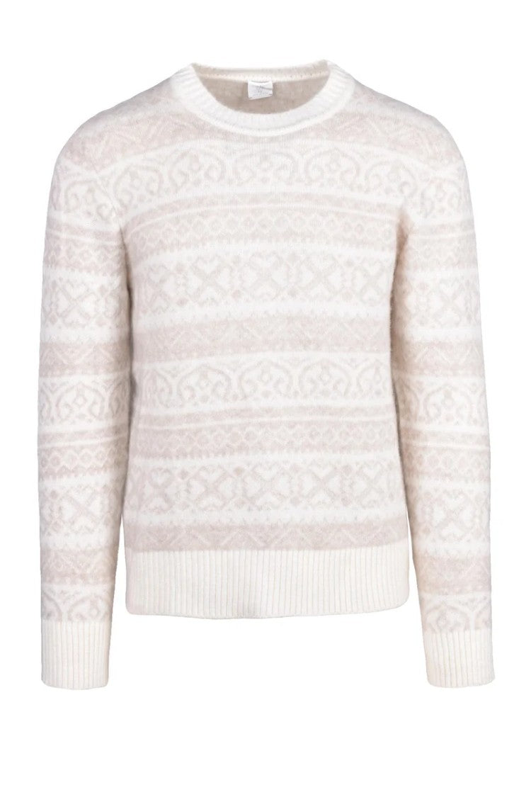 Eleventy Crewneck Sweater Cashmere Silk - Cream/Beige