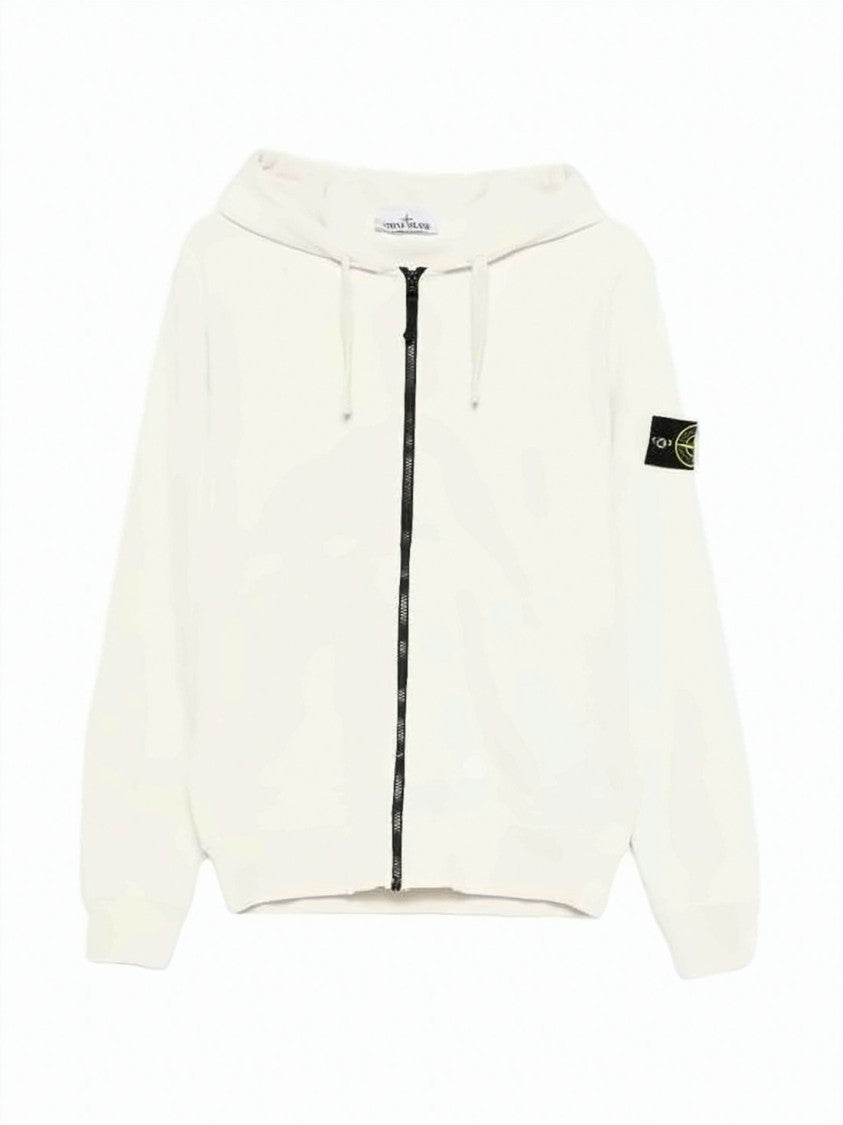 Stone Island Full-Zip Hoodie With Drawstring Hood