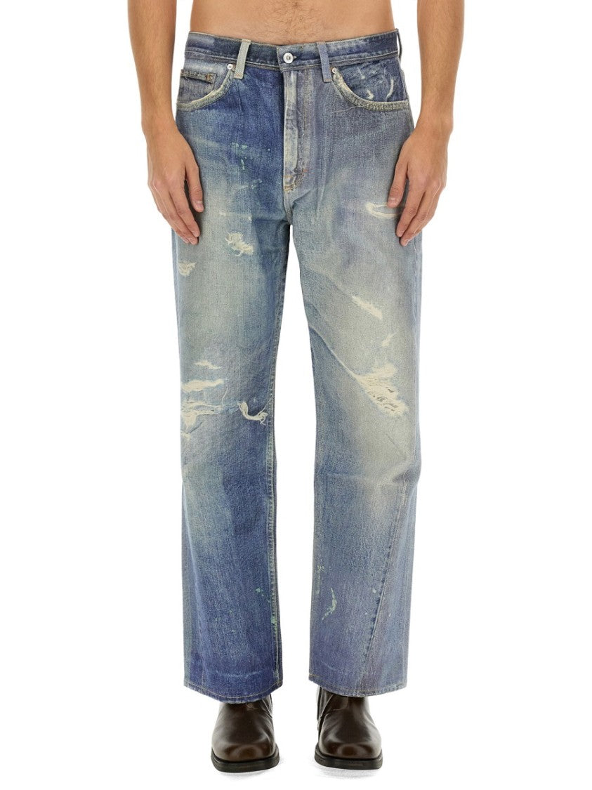 Our Legacy Third Cut Distressed Relaxed Fit Denim Jeans