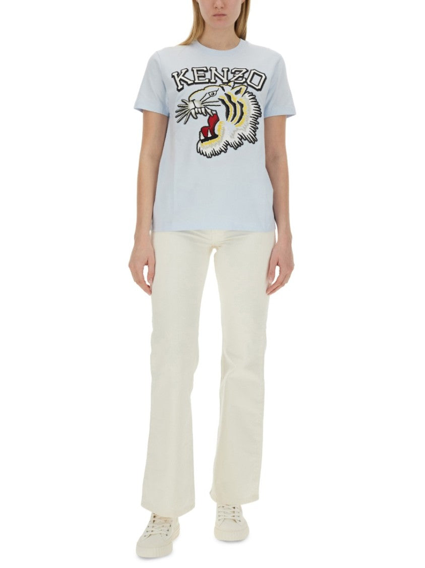Kenzo T-Shirt With Tiger Embroidery