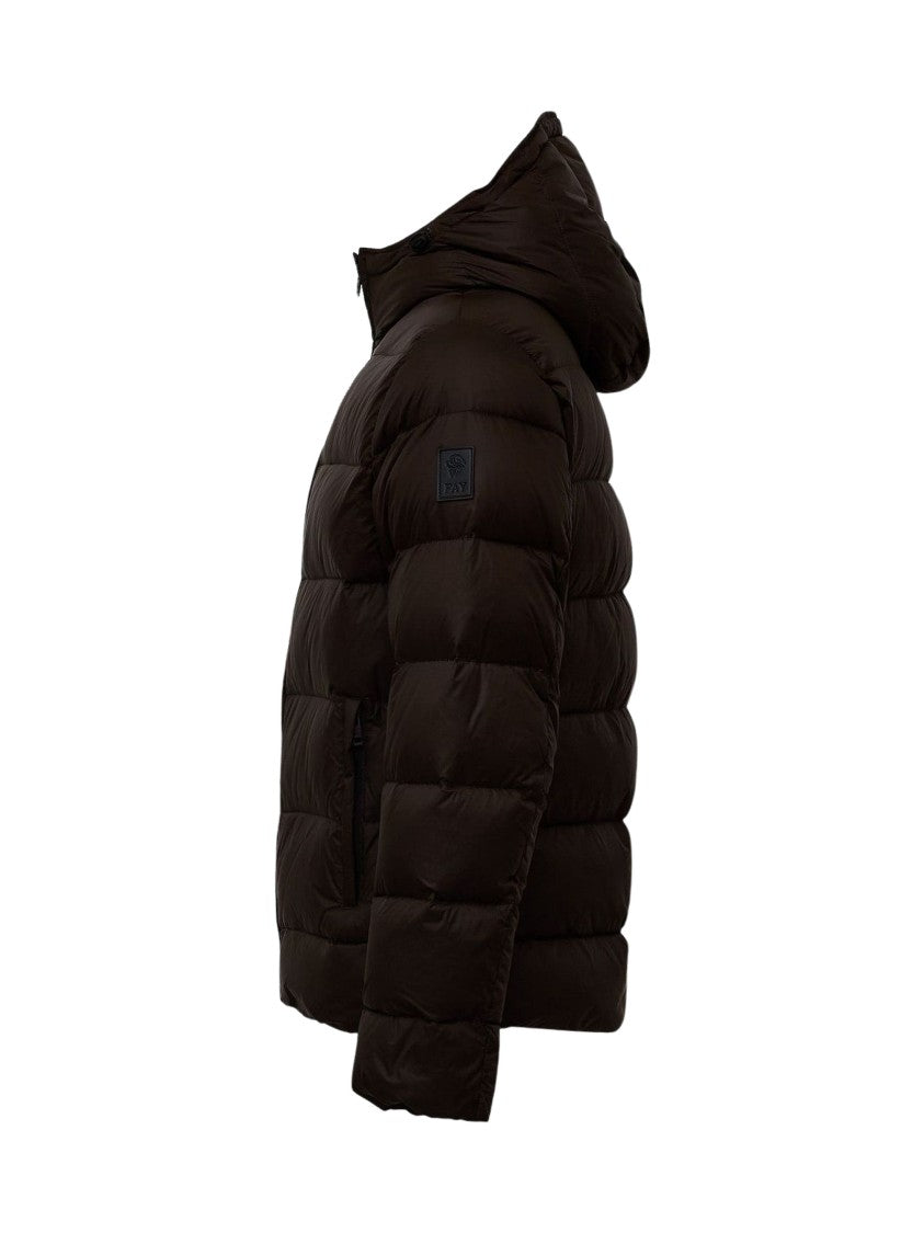 Fay Double-Zip Hooded Down Jacket
