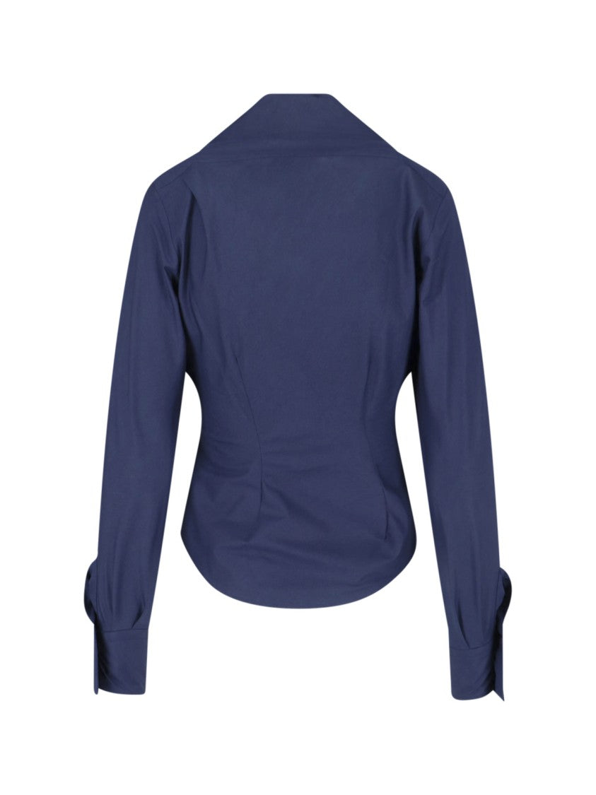 Vivienne Westwood “Drunken” Shirt – Blue