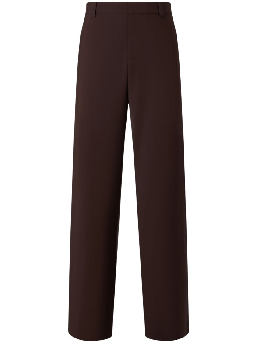Ferrari Q-Cycle Tailored Straight-Leg Tropical Wool Pants