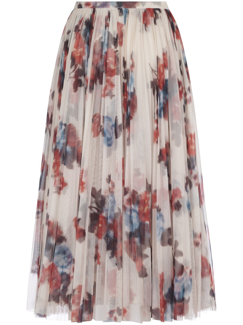 Philosophy Di Lorenzo Serafini Pleated Skirt With Floral Print