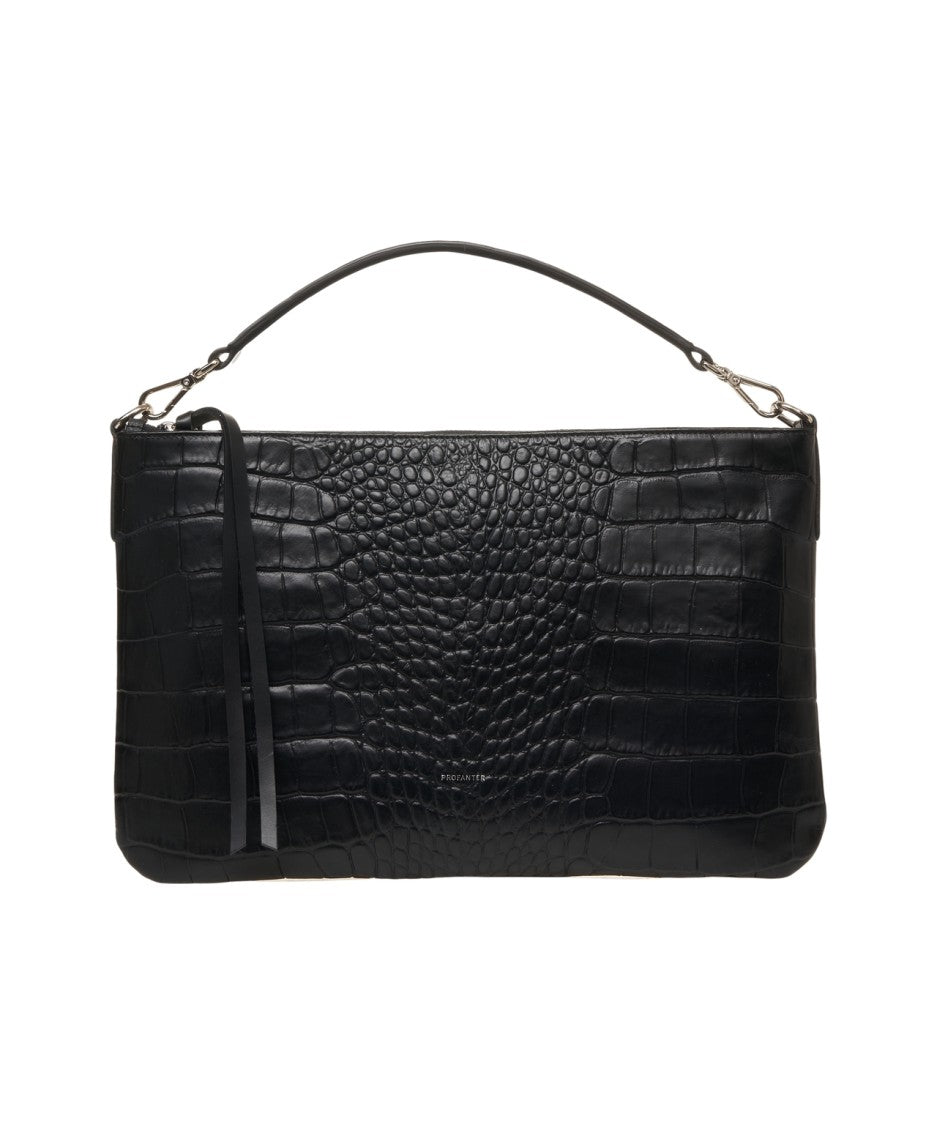Profanter Jade' Crocco Effect Shoulder Bag