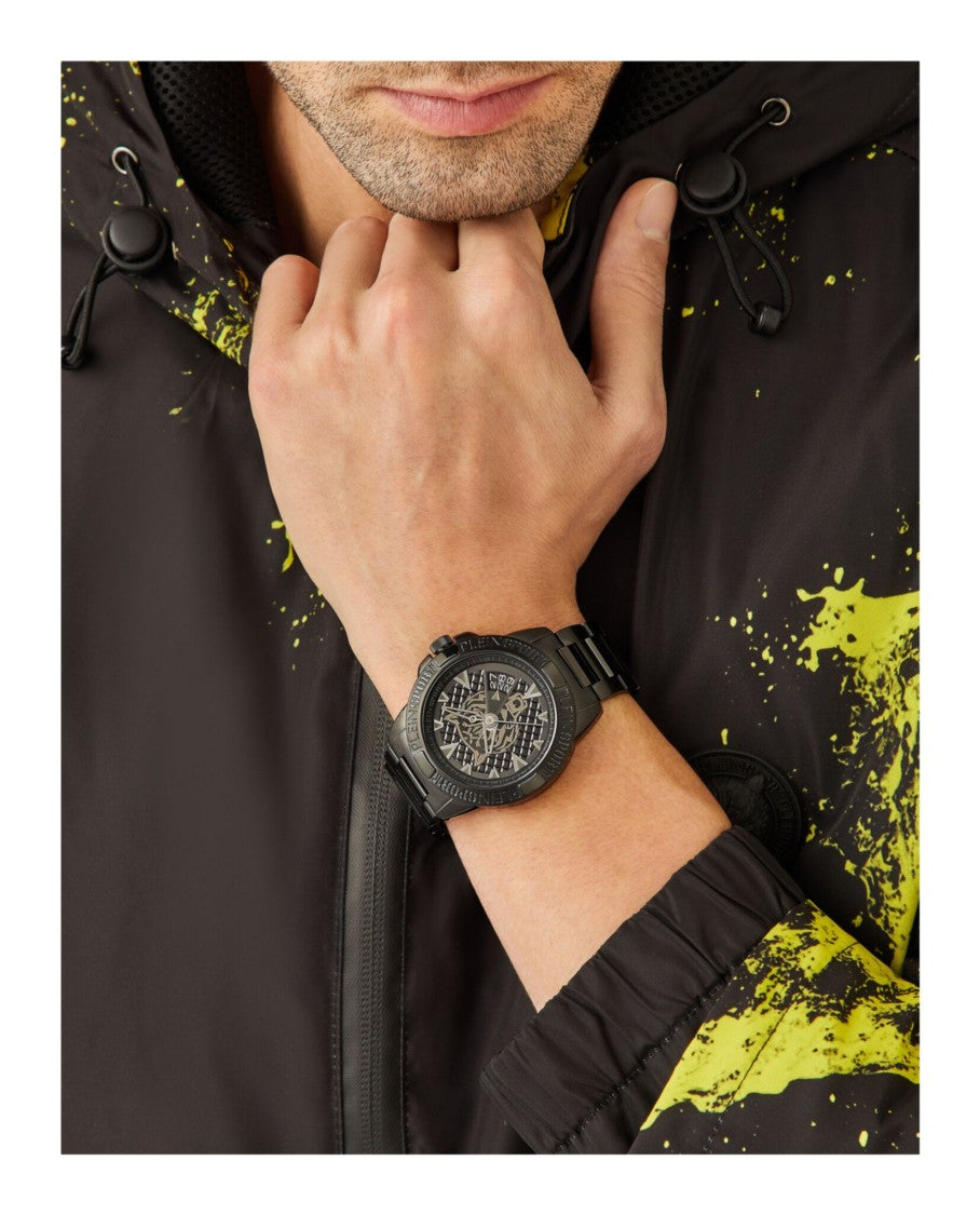 Plein Sport Touchdown Bracelet Watch With Guilloche Dial