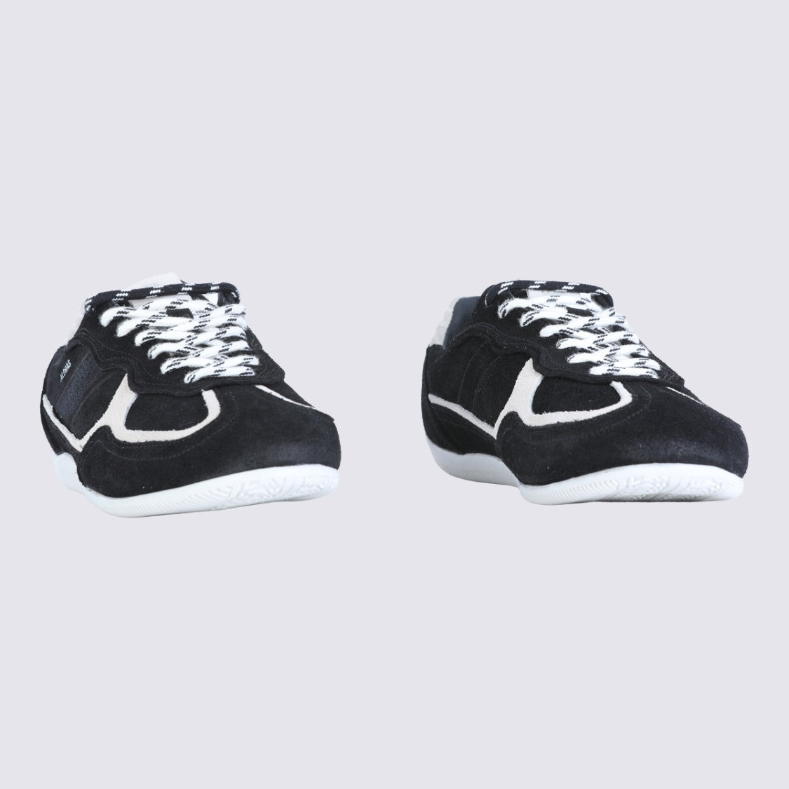Alohas Low-Top Sneakers With Suede Upper And Patterned Laces