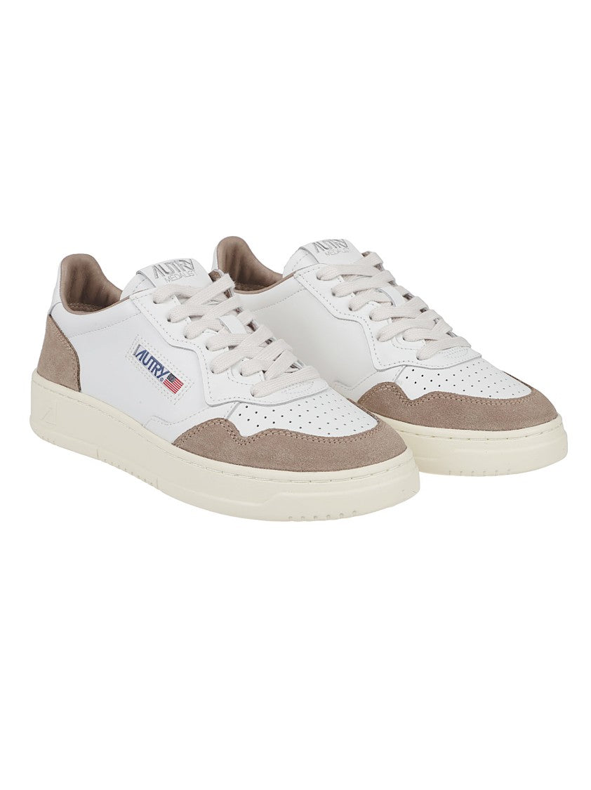 Autry Medalist Low Calf Leather Suede Sneakers