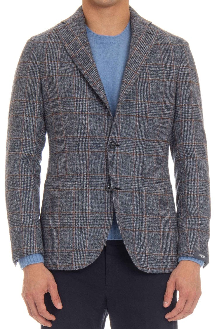 Barba Prince Of Wales Alpaca-Wool Jacket