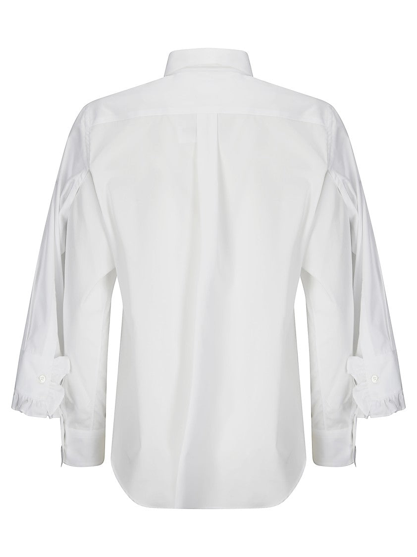 Comme Des Garçons Long-Sleeved Cotton Blouse With Classic Collar