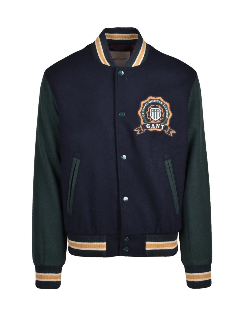 Gant Varsity-Style Navy Wool Blend Gant Coat