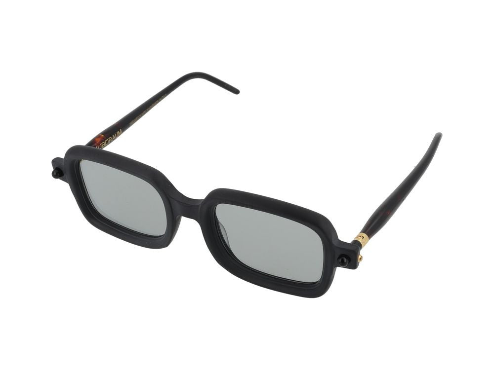 Kuboraum Bold Gold-Tone Detail Rectangular Frame Sunglasses