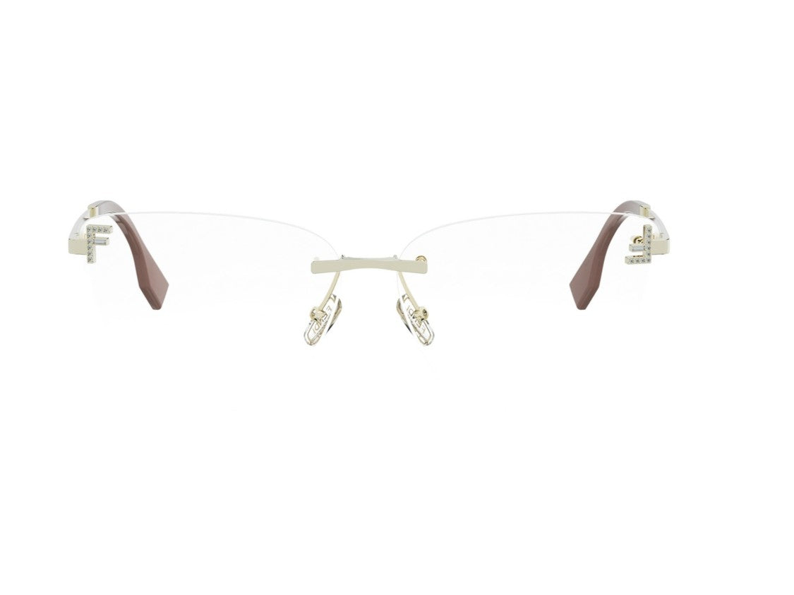 Fendi Gold Fe5133us Rimless Eyeglasses