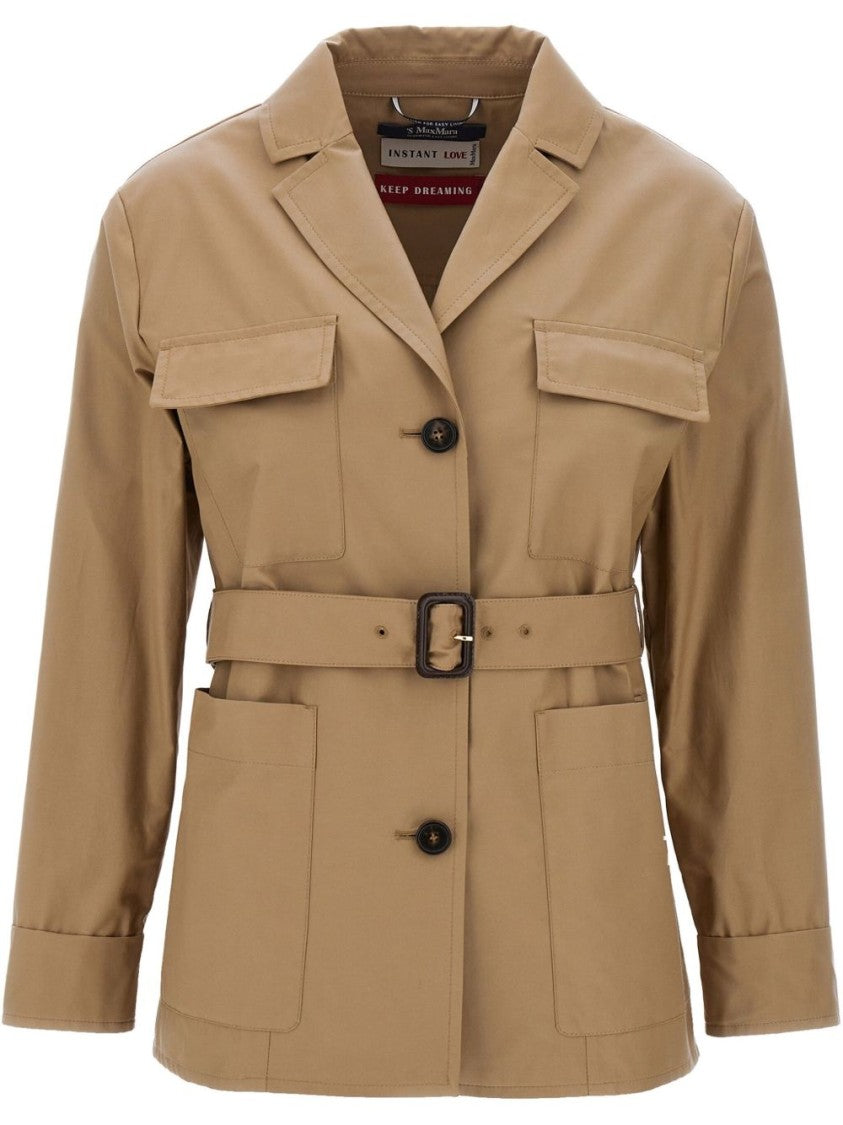 Max Mara Brown Parka With Tailored Silhouette