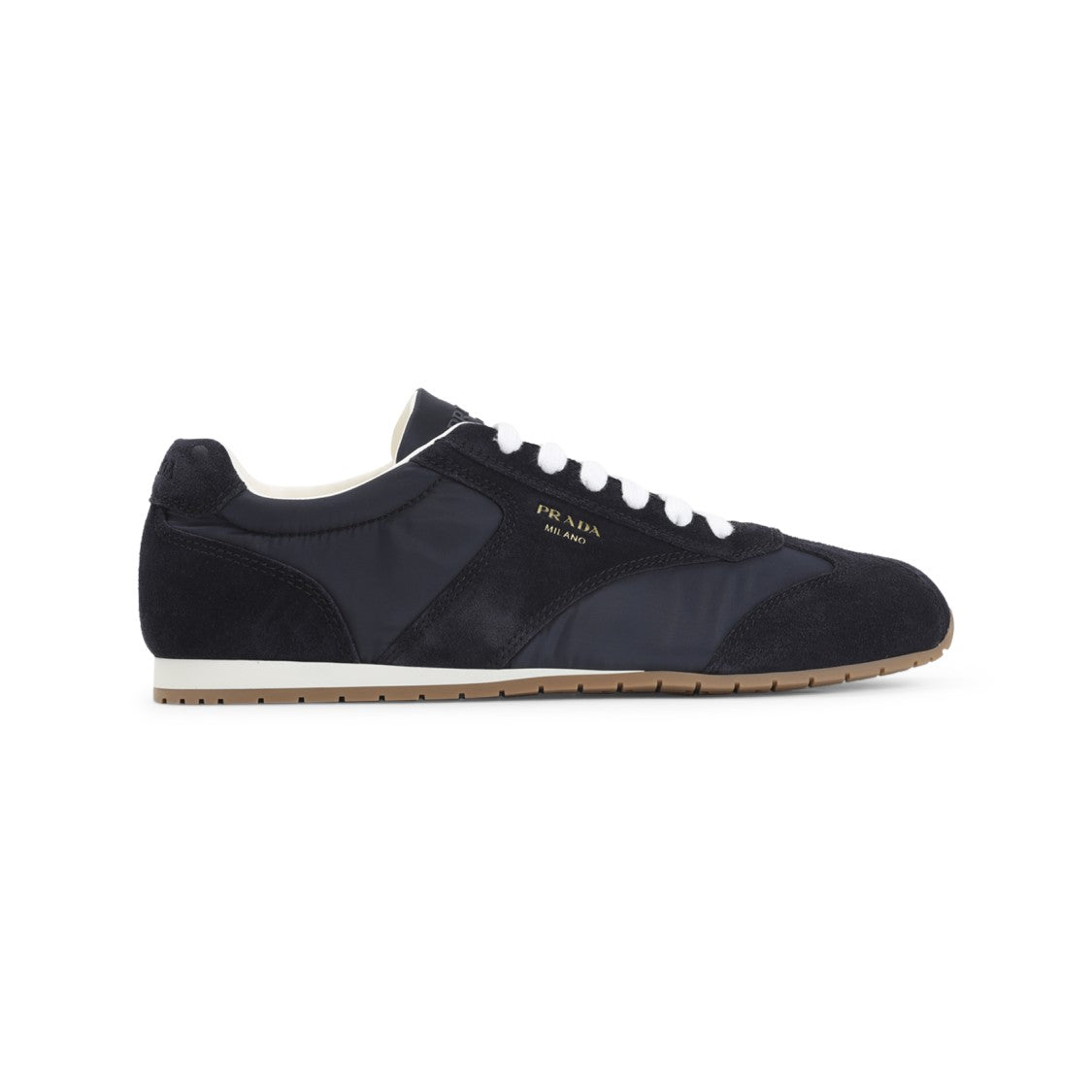 Prada Low-Profile Black Sneakers With Textured Panels