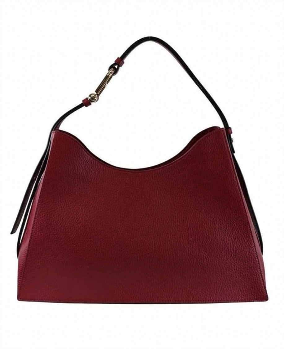 Furla Geometric Structured Nuvola Bag In Burgundy