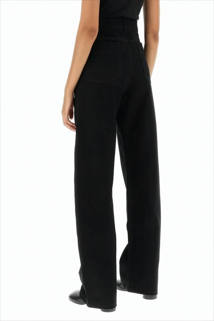 Lemaire High-Waisted Straight-Leg Pants With Minimalist Design