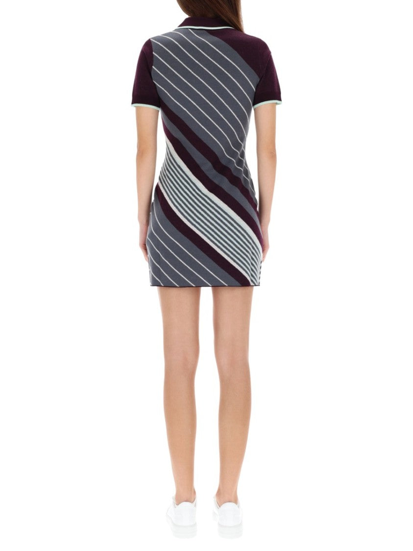 Casablanca Diagonal Tennis Polo Dress