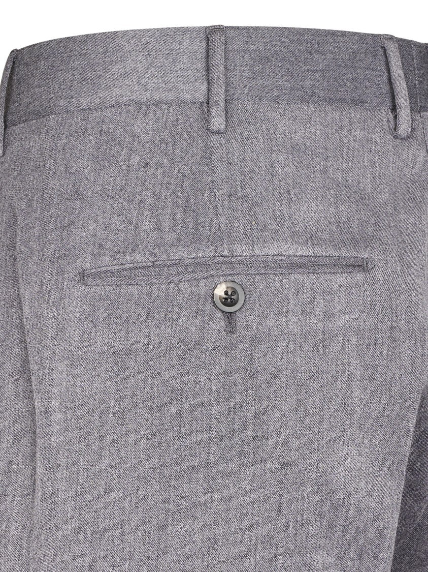 Cellar Door Straight-Leg Tailored Trousers With Textured Finish