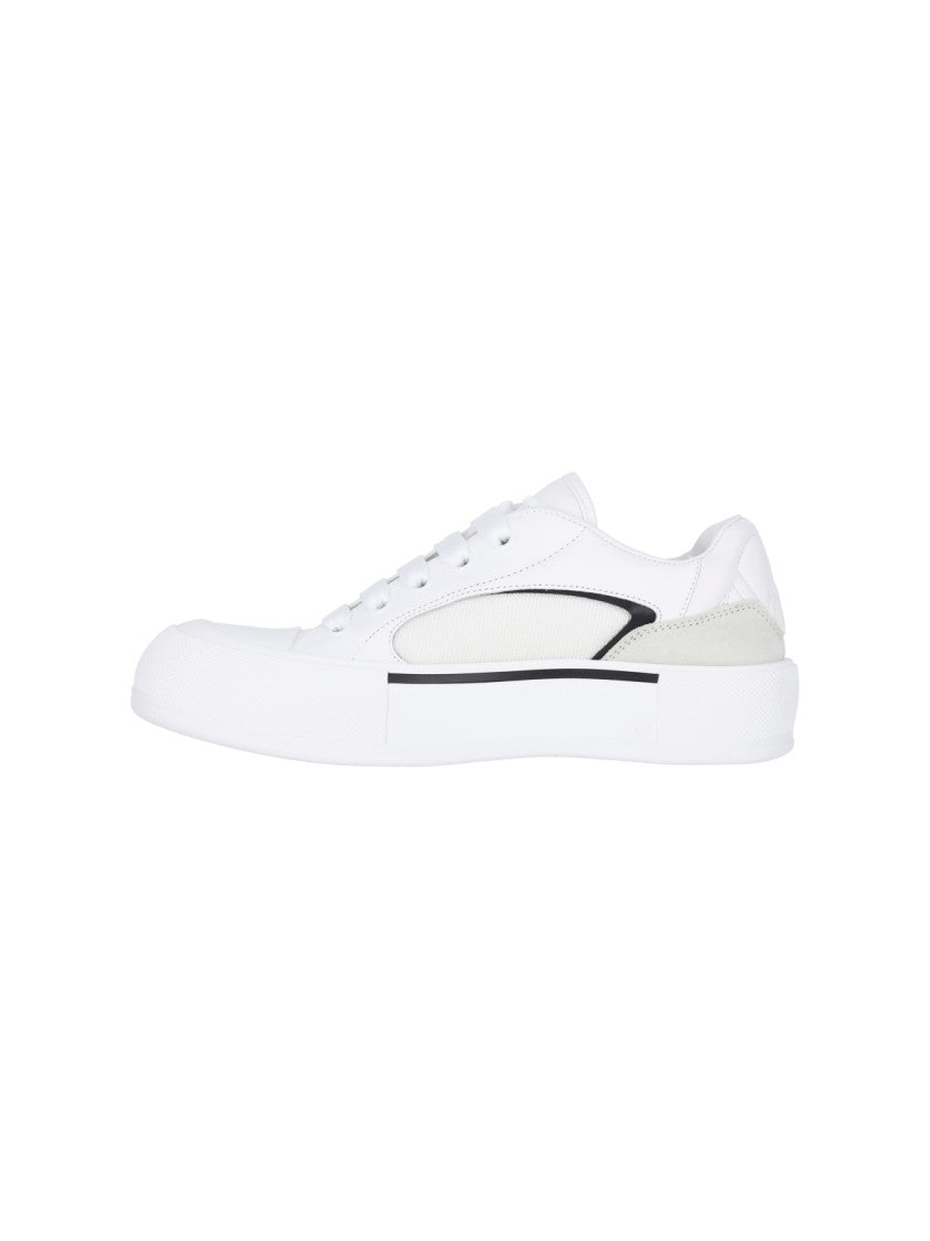 Alexander Mcqueen Plimsoll' Skate Sneakers – White