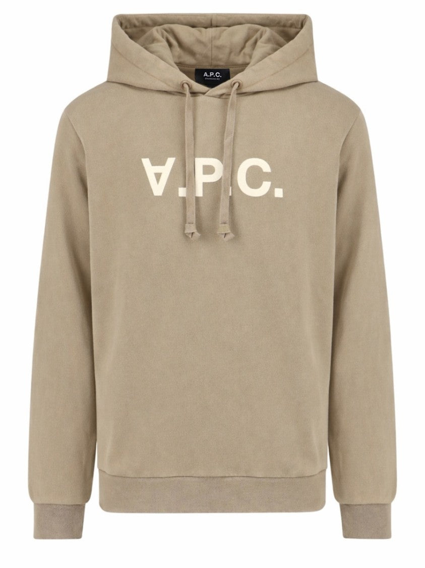 A.P.C. Biological Inverted Front Logo Cotton Hoodie