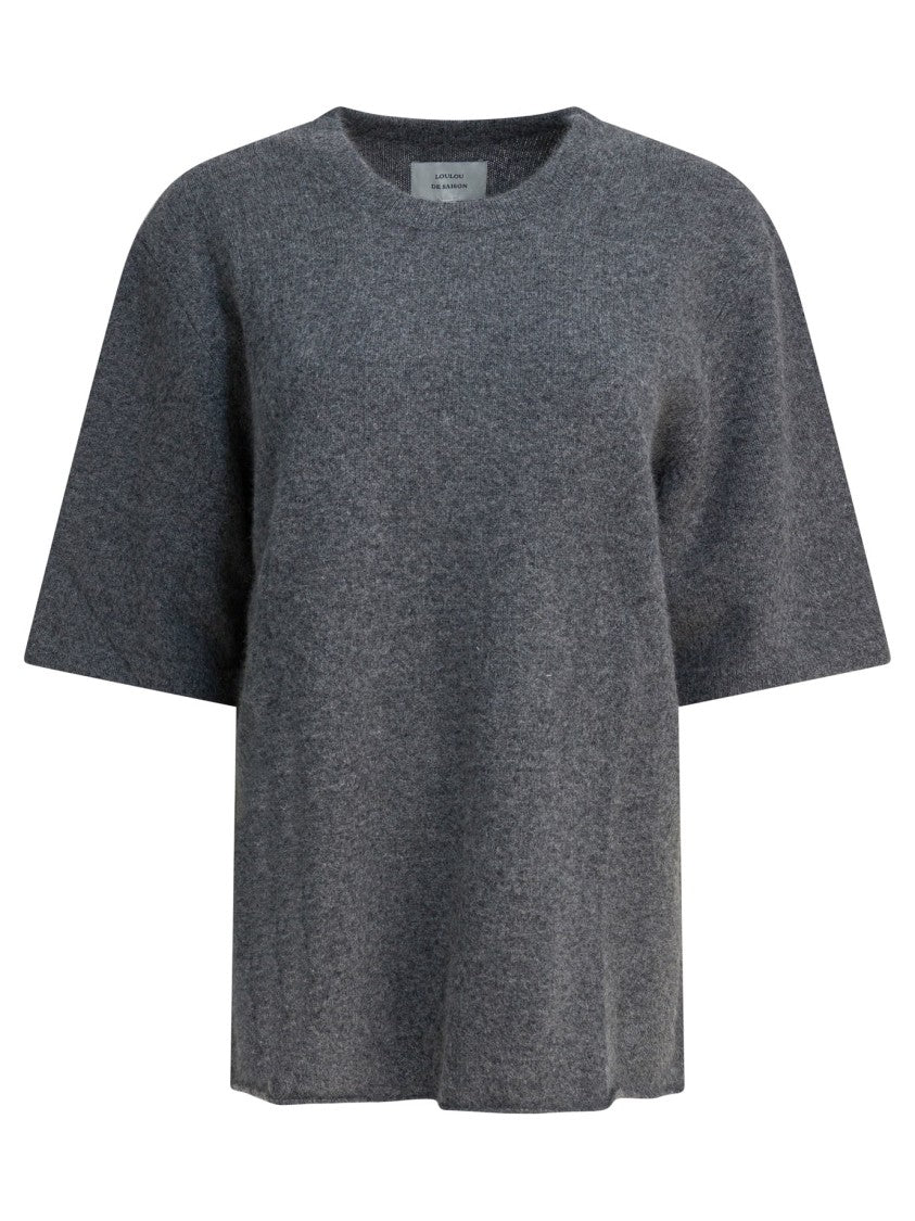 Loulou De Saison "Raven" Crewneck Sweater In Wool Blend