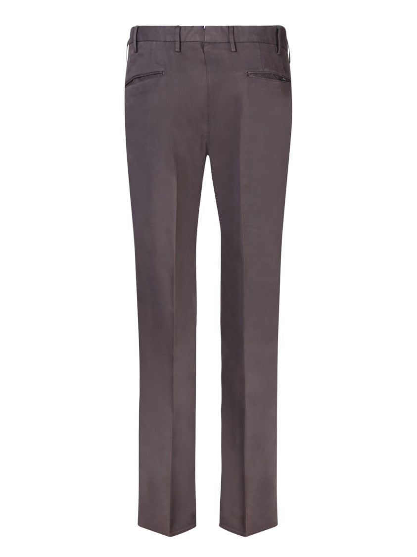 Dell'oglio Wool Trousers With Tailored Fit And Detailing