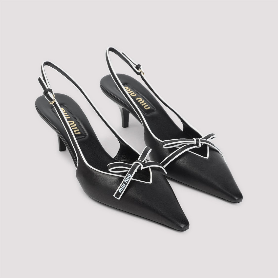 Miu Miu Pointed Toe Slingback Pumps
