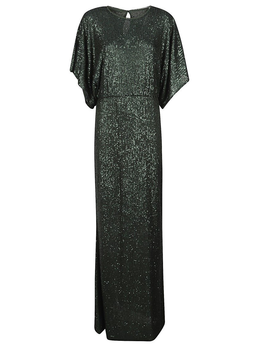 Norma Kamali Reverse Obie Floor Length Sequin Dress