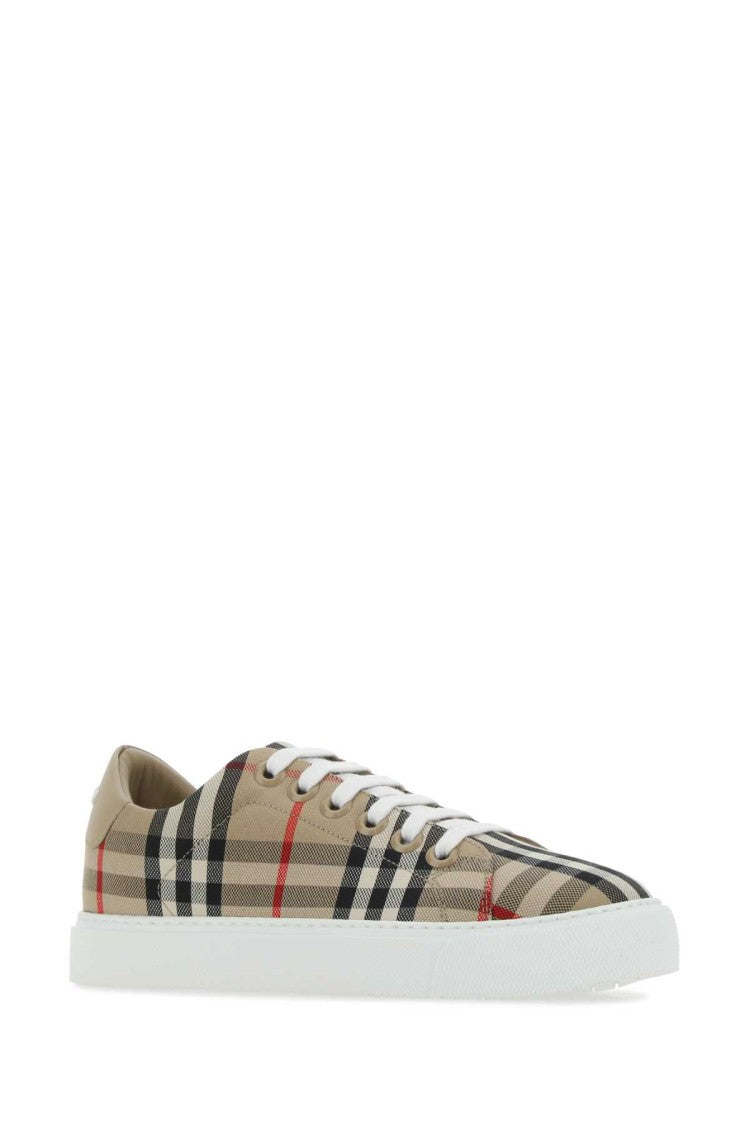 Burberry Embroidered Canvas Sneakers