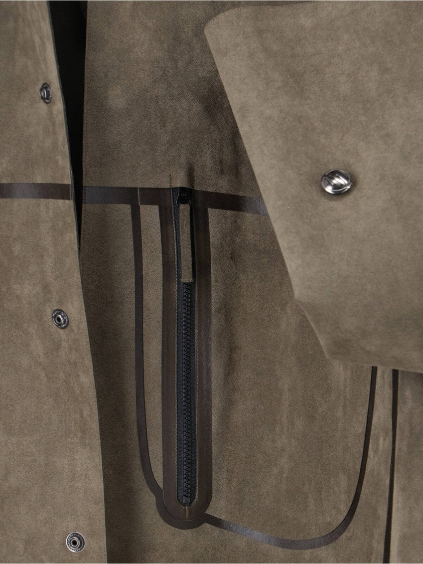 Massimo Osti Studio Classic Green Button-Down Shirt With Tailored Fit