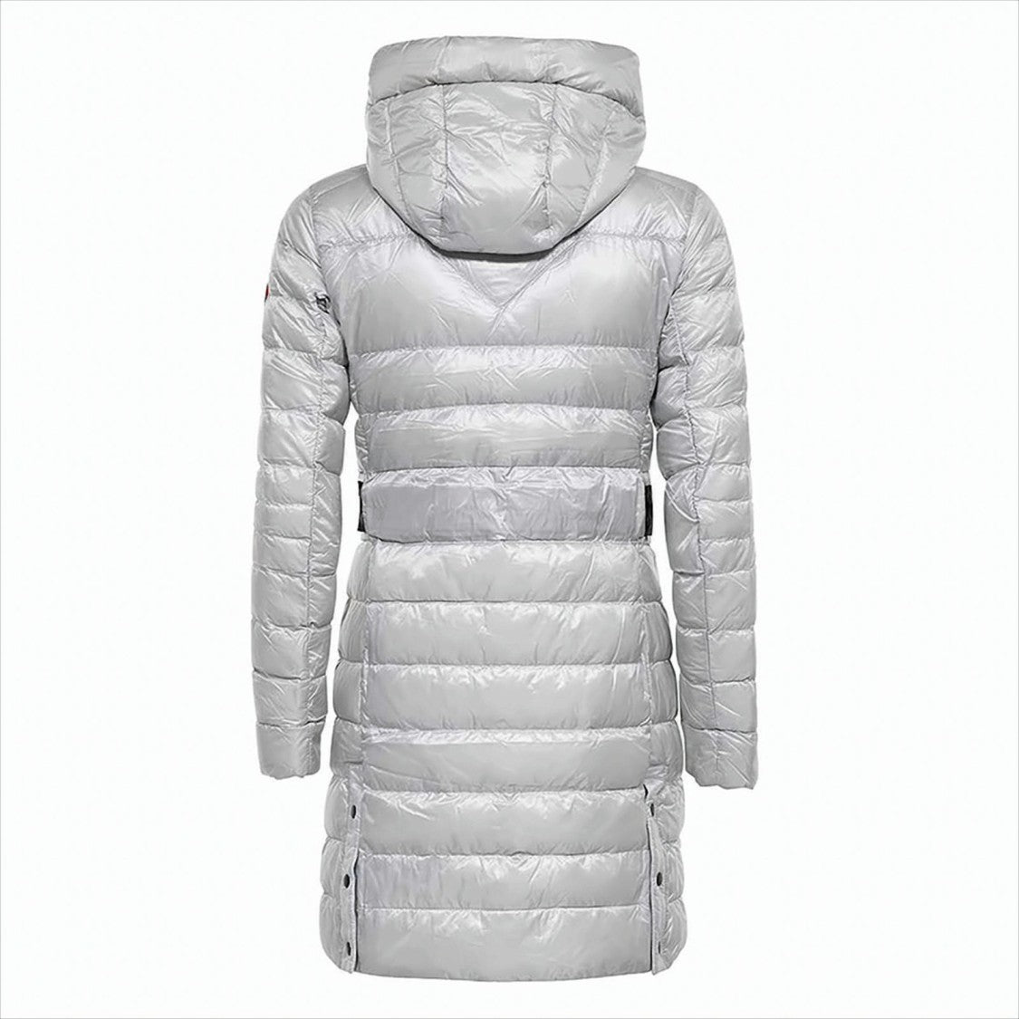 Canada Goose Hooded Long Padded Jacket With Quilted Design And Functional Details