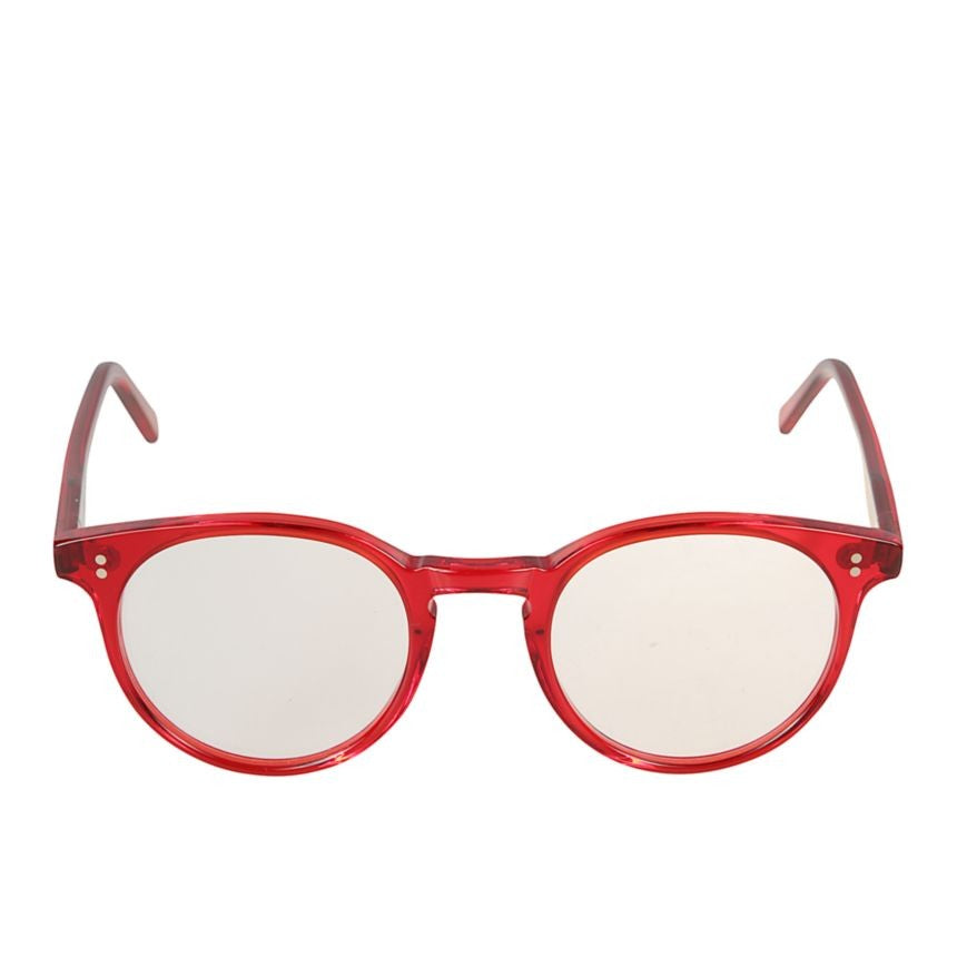 Kador Chyli/N Translucent Red Round Frame Eyeglasses With Glossy Finish