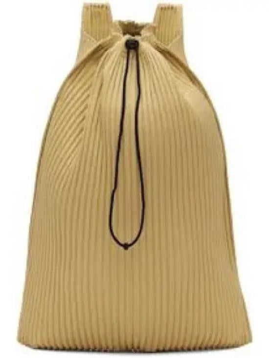 Homme Plissé Issey Miyake Pleated Textured Backpack With Drawstring Closure