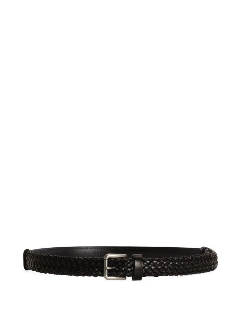Dolce & Gabbana Classic Woven Design Belt With Pin-Buckle Fastening