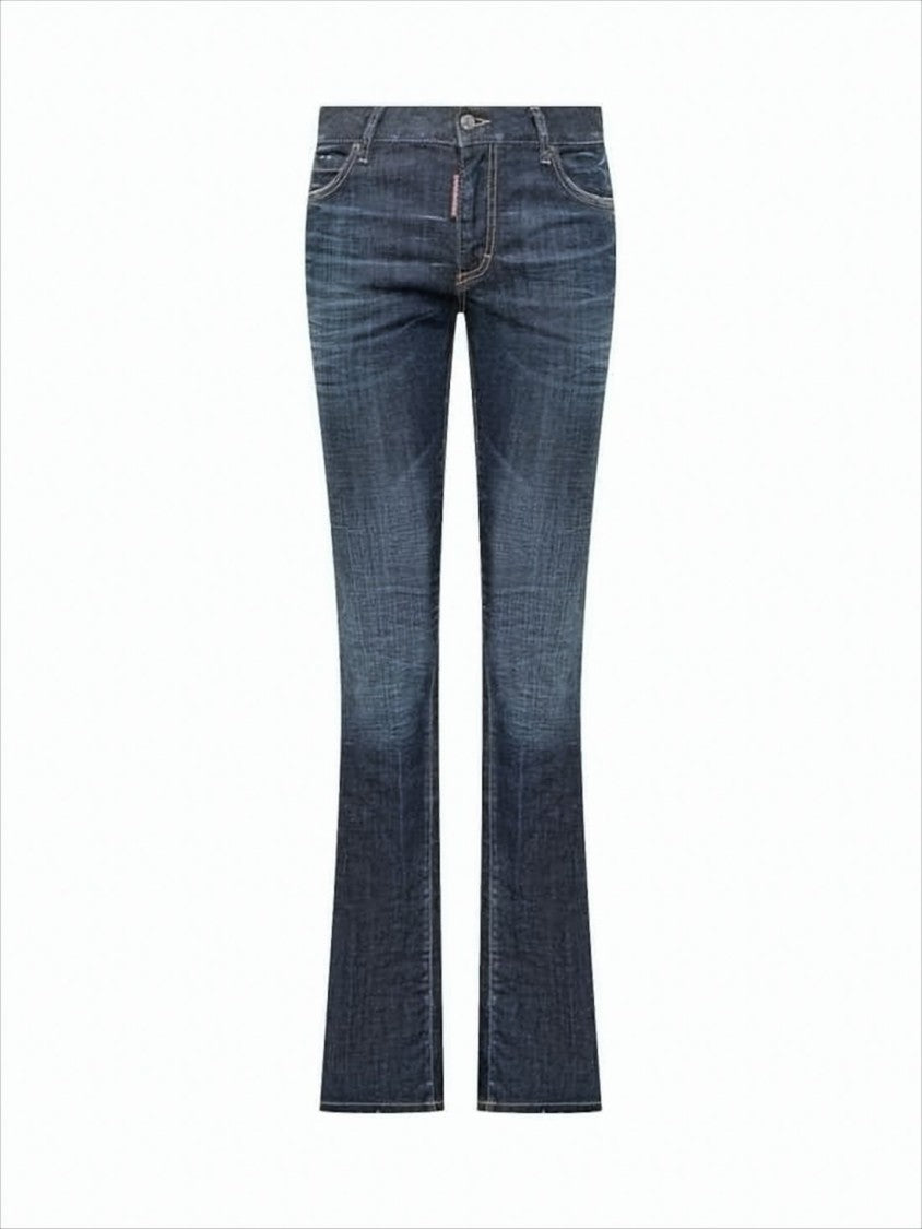 Dsquared2 Mid-Rise Flared Denim Pants