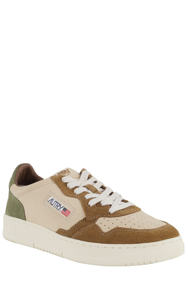 Autry Medalist Color-Block Suede Low-Top Sneakers