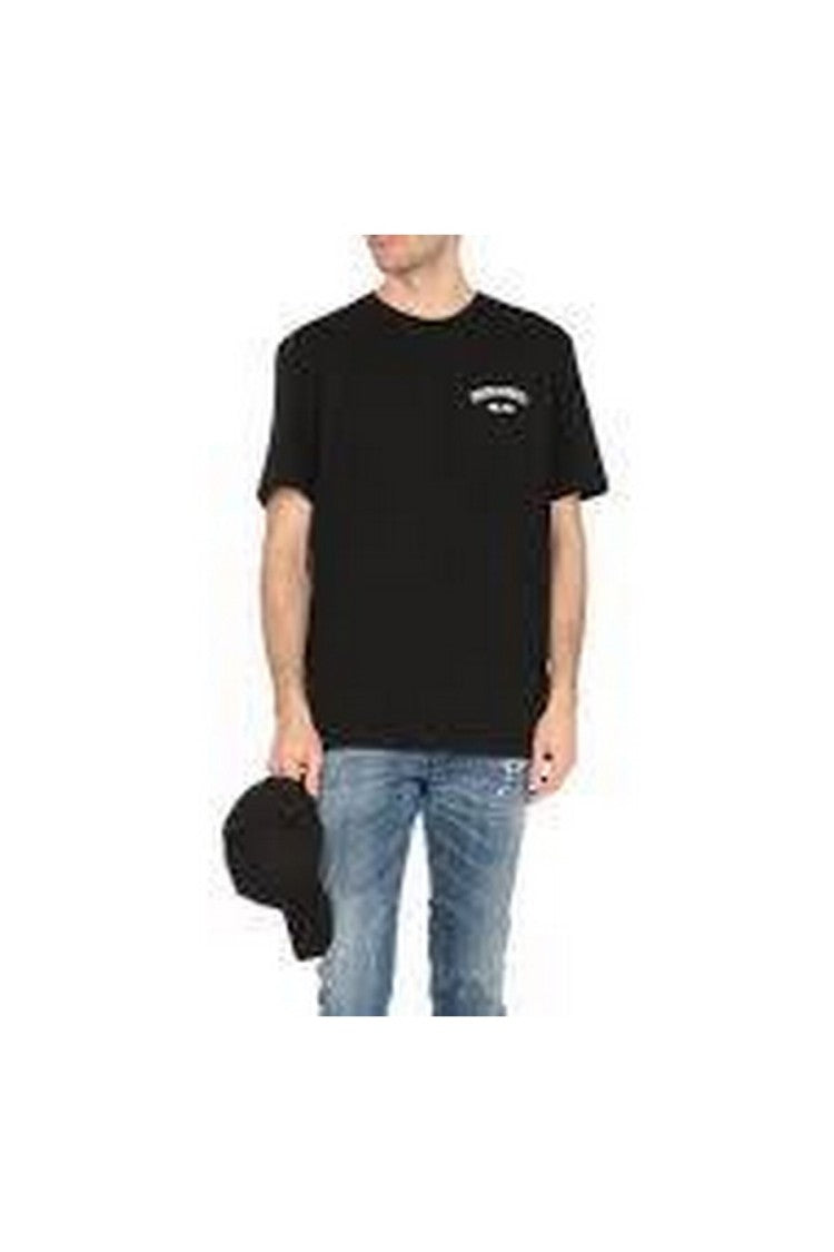 Dsquared2 Black Rubber Logo Cotton T-Shirt