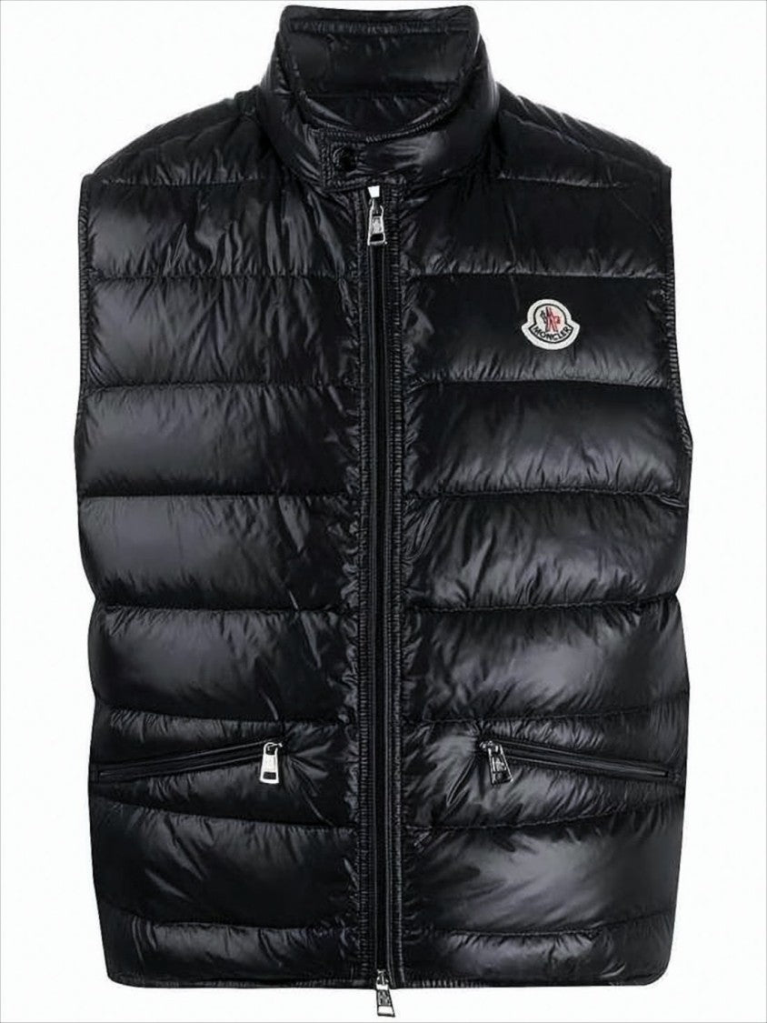 Moncler Horizontal Quilted Black Puffer Vest