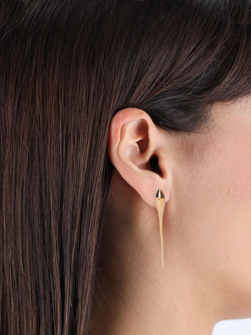 Givenchy "Maple Seed" Earrings Gold-Plated