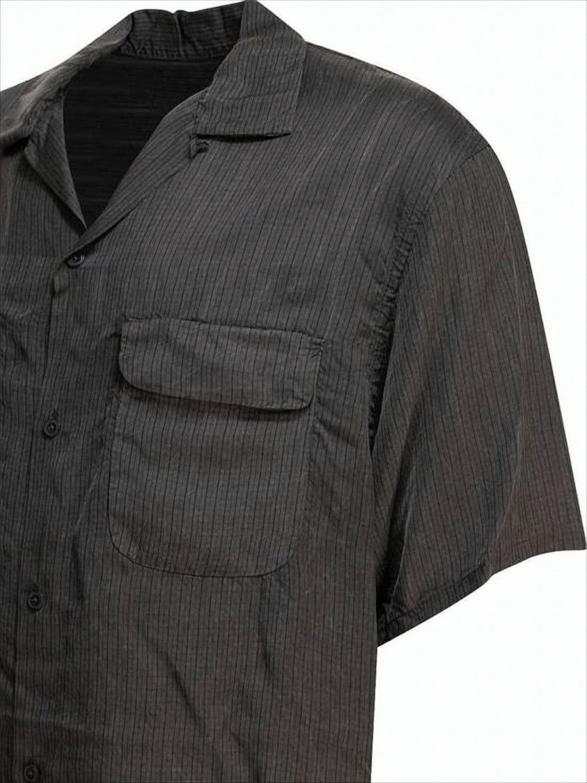 Kaptain Sunshine Relaxed Fit Short-Sleeve Shirt With Vertical Stripe Texture