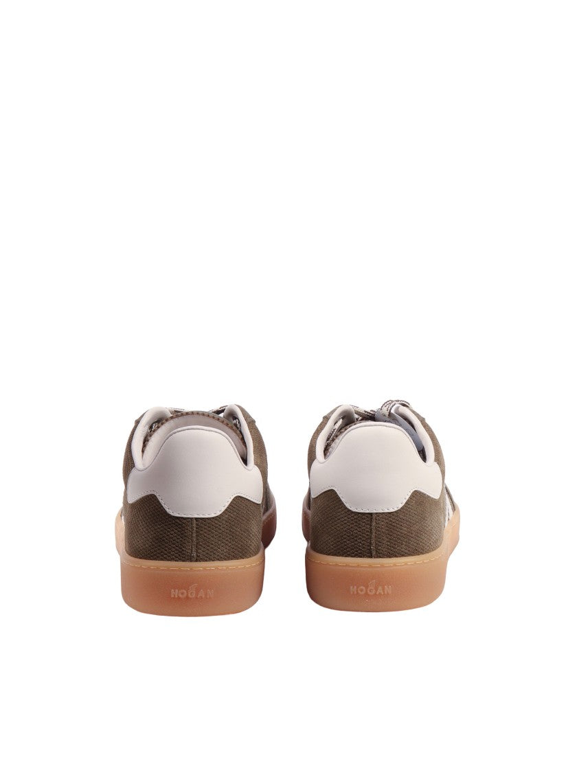 Hogan Cool Suede Textured Fabric Sneakers
