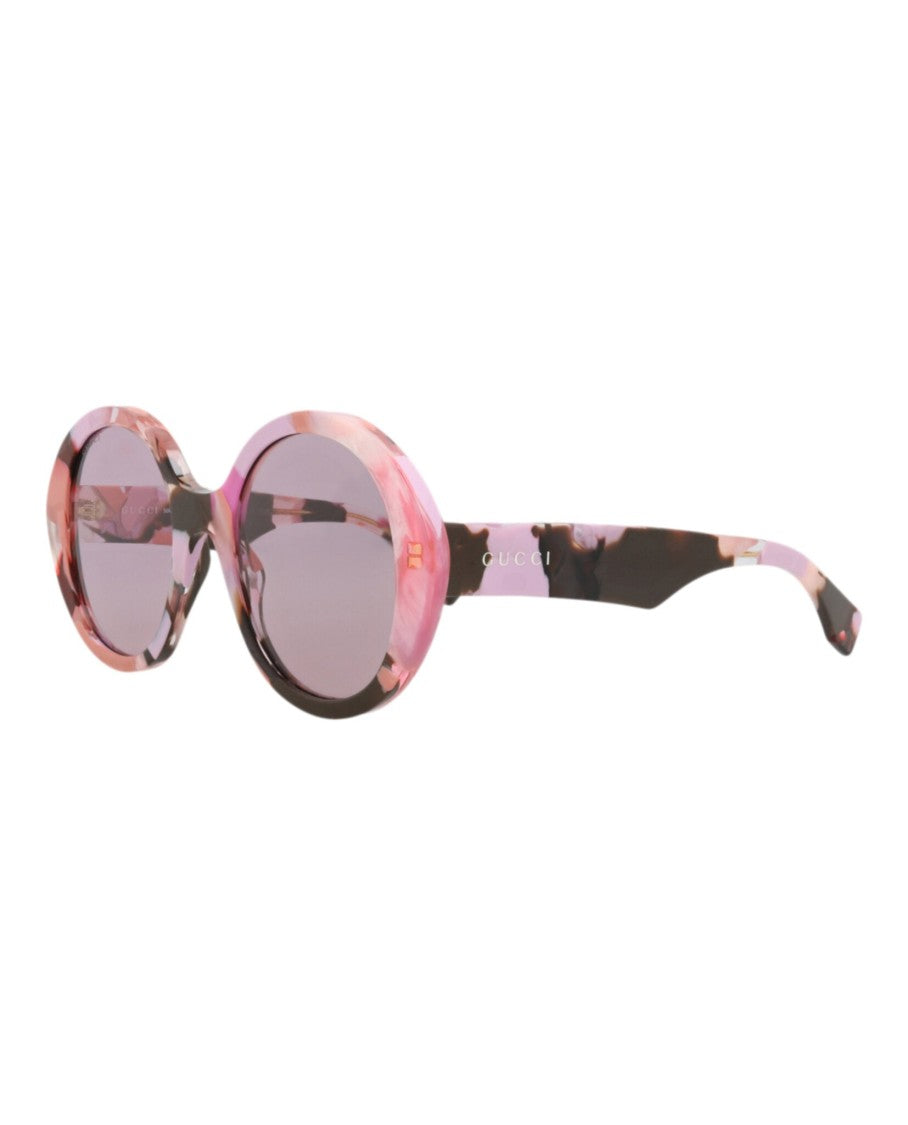 Gucci Round-Frame Recycled Acetate Sunglasses